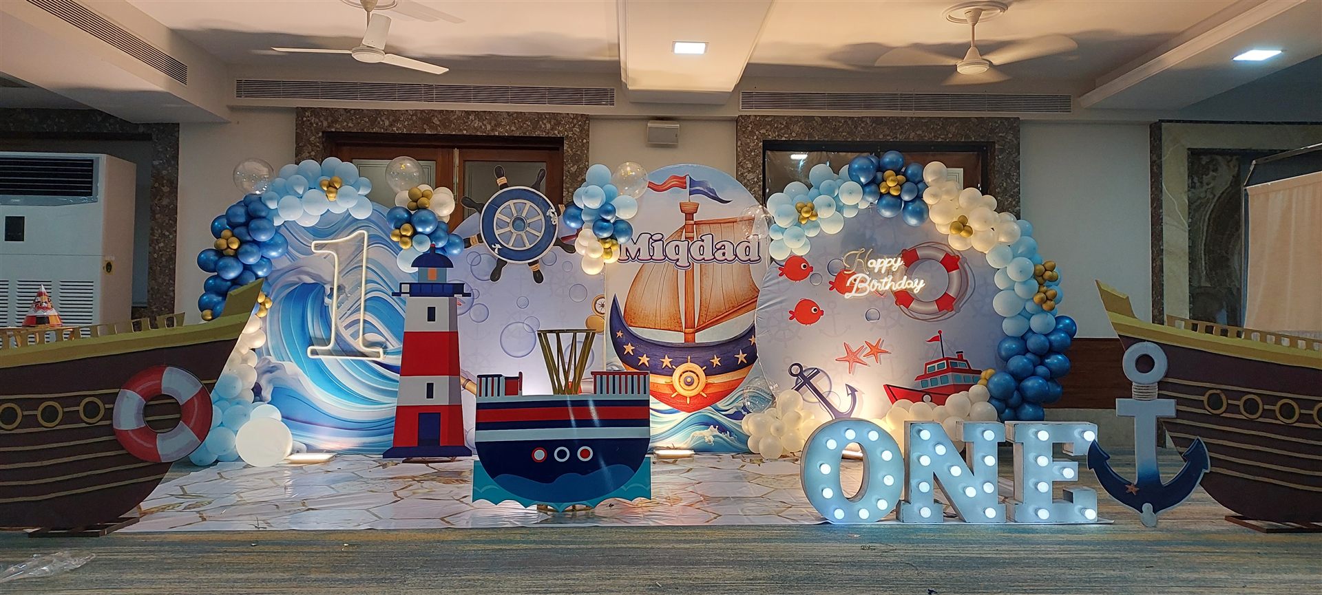 Themed birthday celebration setup by Creative Splash Chennai