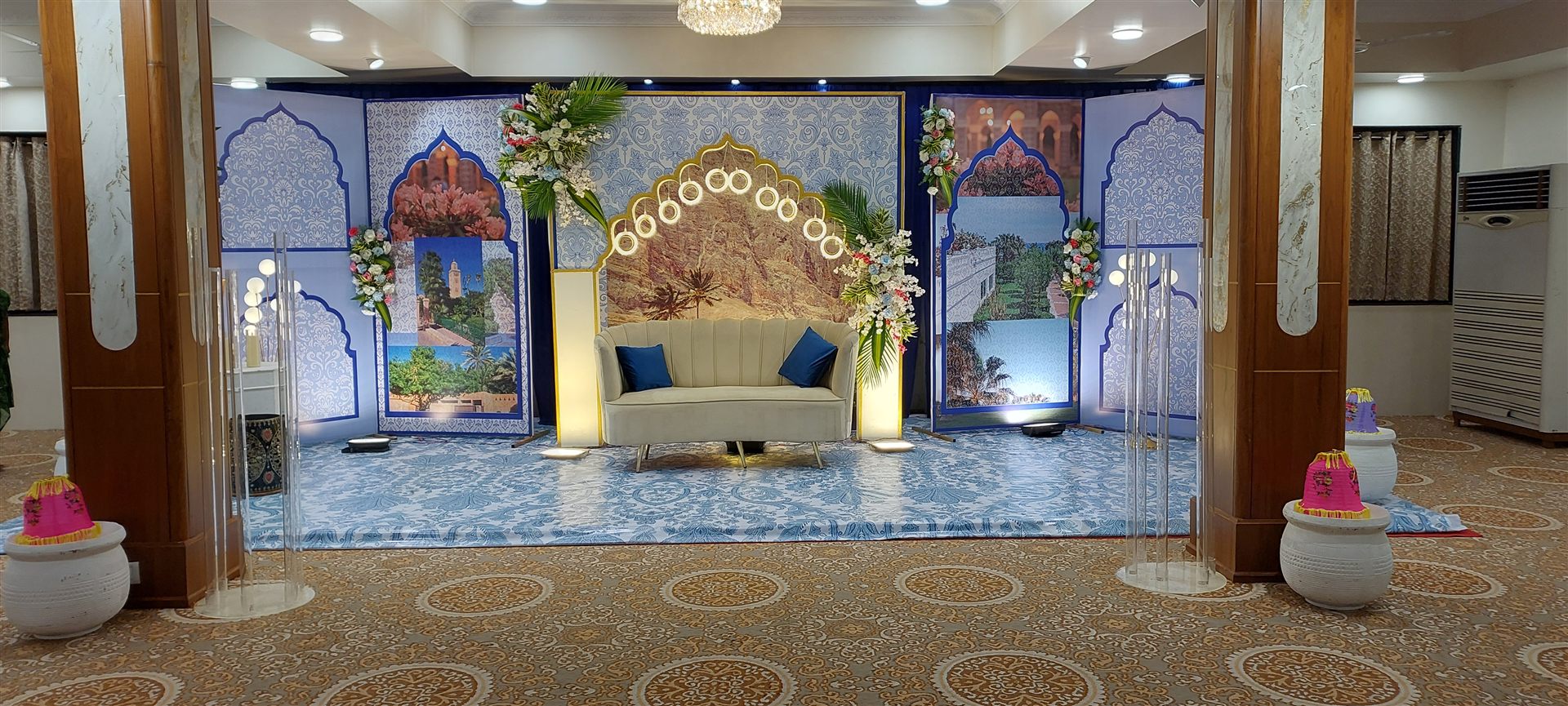 Moroccan wedding stage by Creative Splash