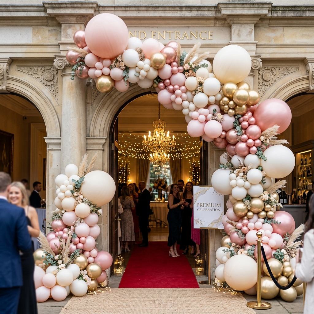 Vibrant and artistic balloon decor